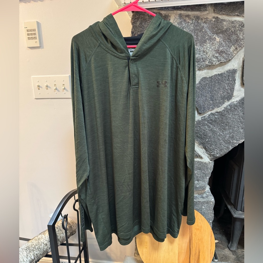 Under Armour Dark Green HeatGear Hoodie